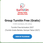 Group Turnitin Free (Gratis) - Grup Telegram