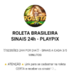 ROLETA BRASILEIRA SINAIS 24h – PLAYPIX - Grupo de Telegram