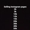 Sales of Instagram and Telegram pages