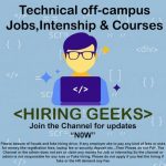 🖥 Hiring Geeks 💻 - Telegram Channel